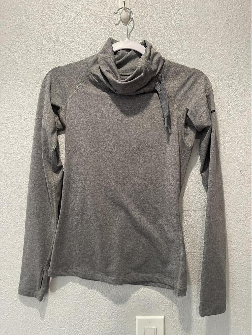 Nike Dri-Fit Gray Long Sleeve Pullover with Cowl Neck